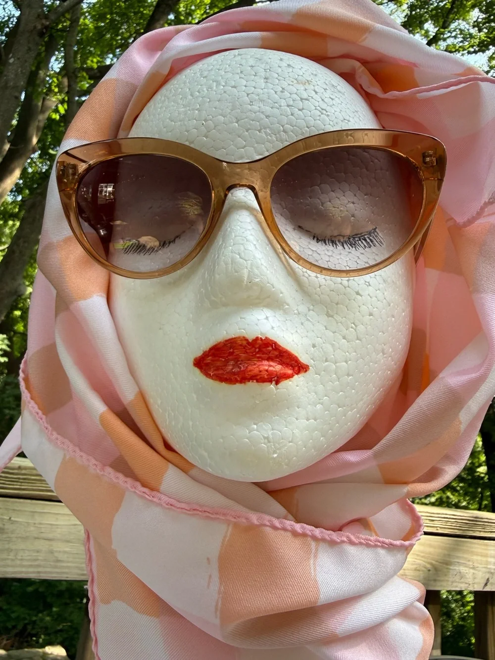 Talbots Sexy Sunny Tan Cat Eye Sunglasses